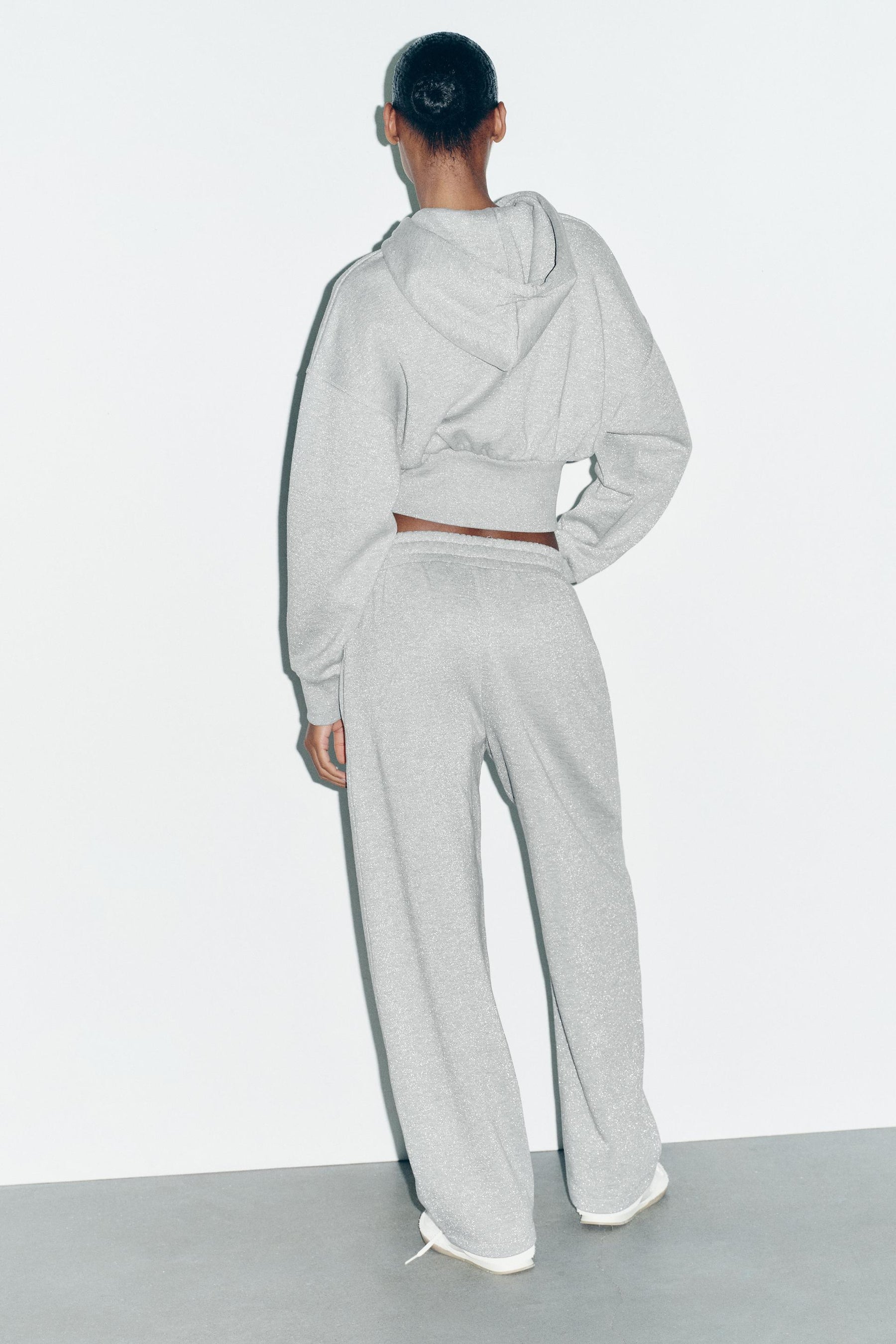 METALLIC THREAD TROUSERS