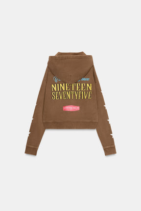 SLOGAN PRINT HOODIE