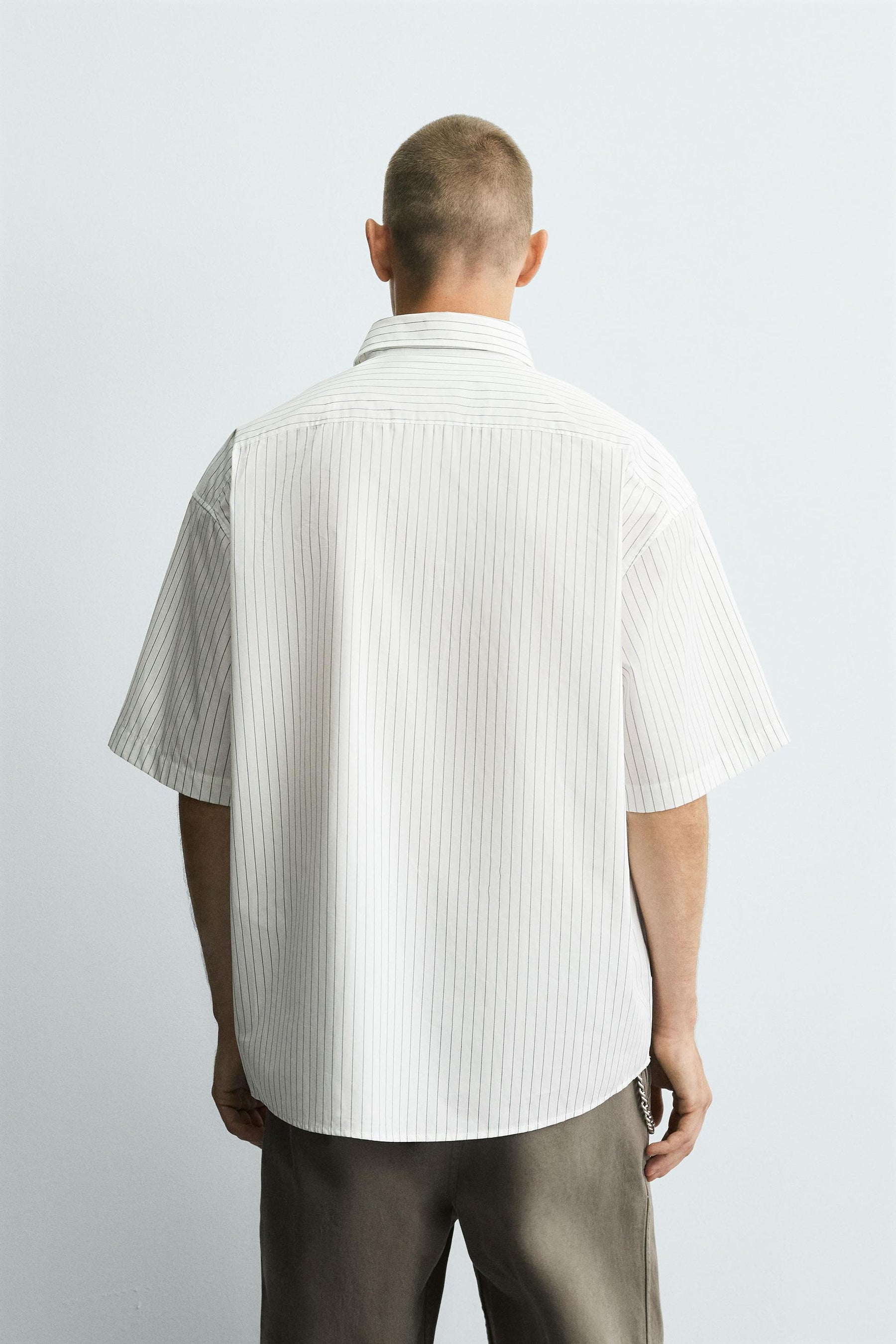 EMBROIDERED STRIPED SHIRT - Image 3