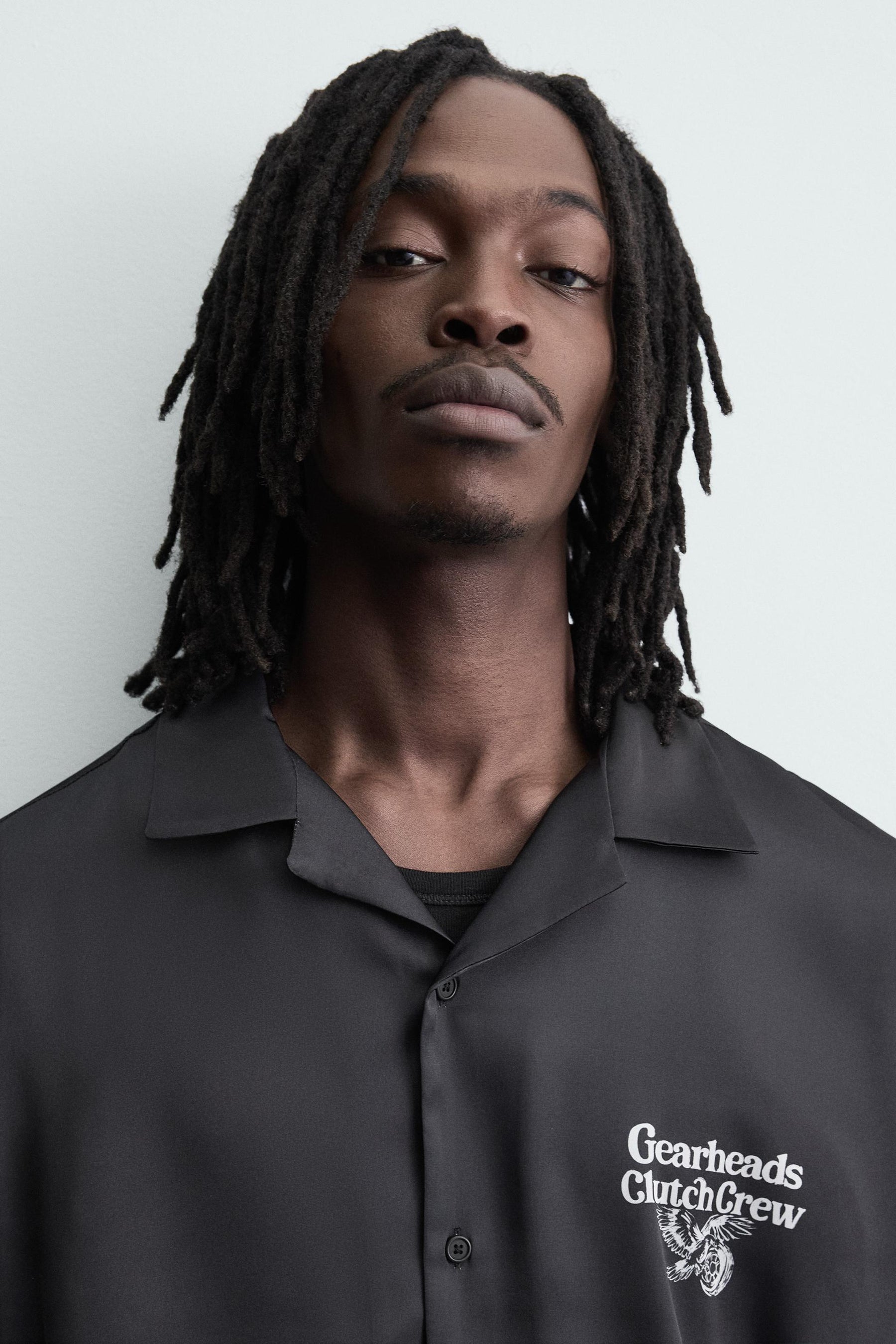 CONTRAST PRINT FLOWING SHIRT - Image 6