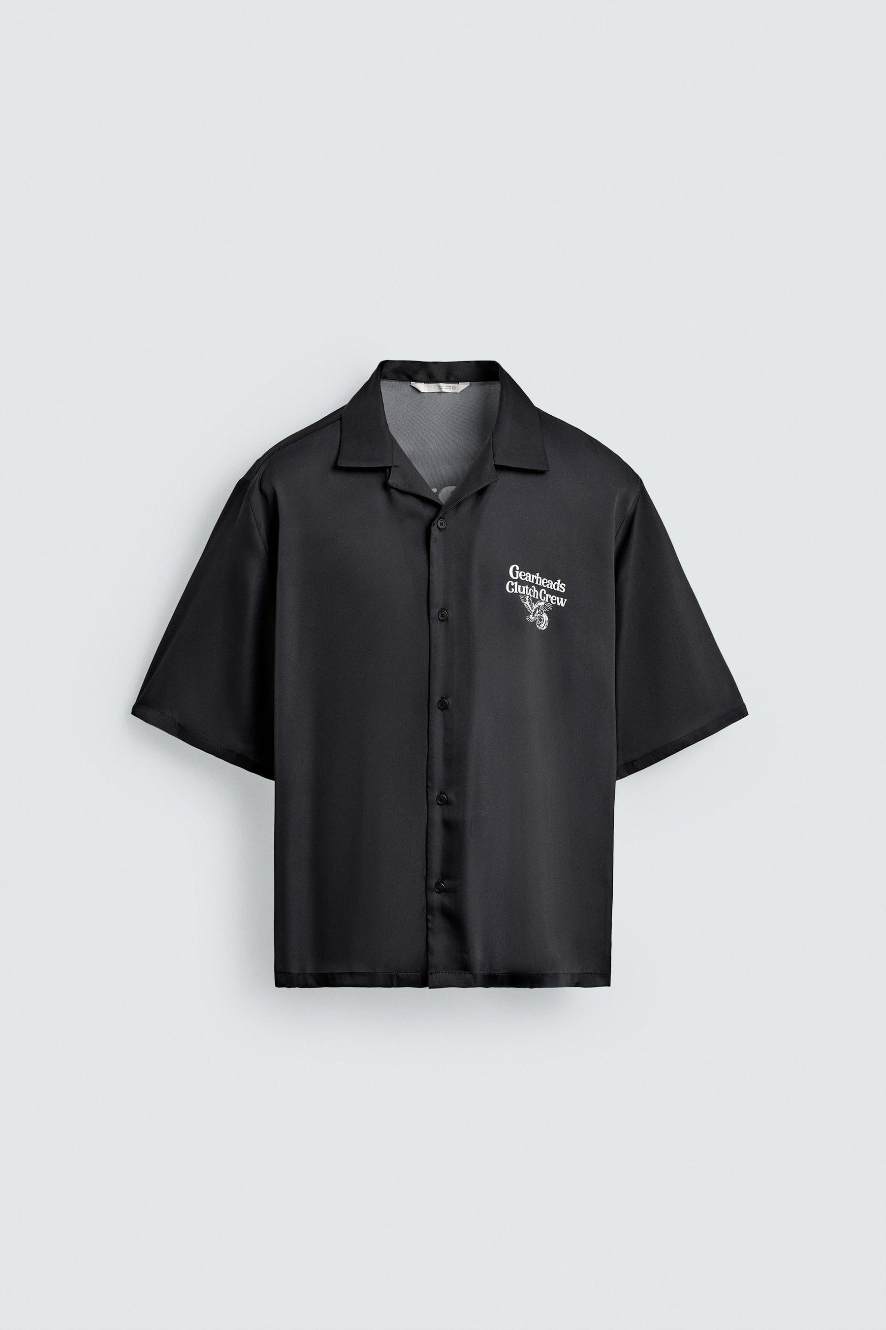 CONTRAST PRINT FLOWING SHIRT - Image 7