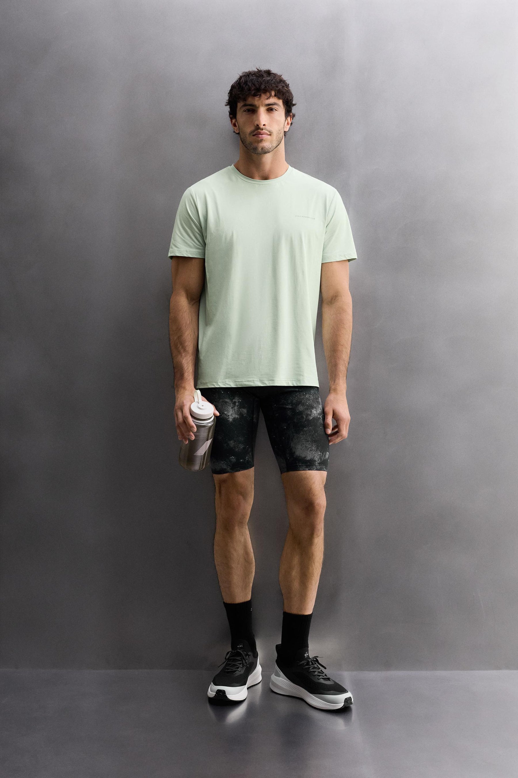 ABSTRACT PRINT RUNNING TIGHTS - Image 1