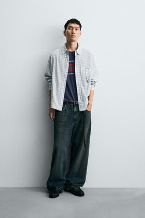 TEXTURED CHECK SHIRT - Image 1