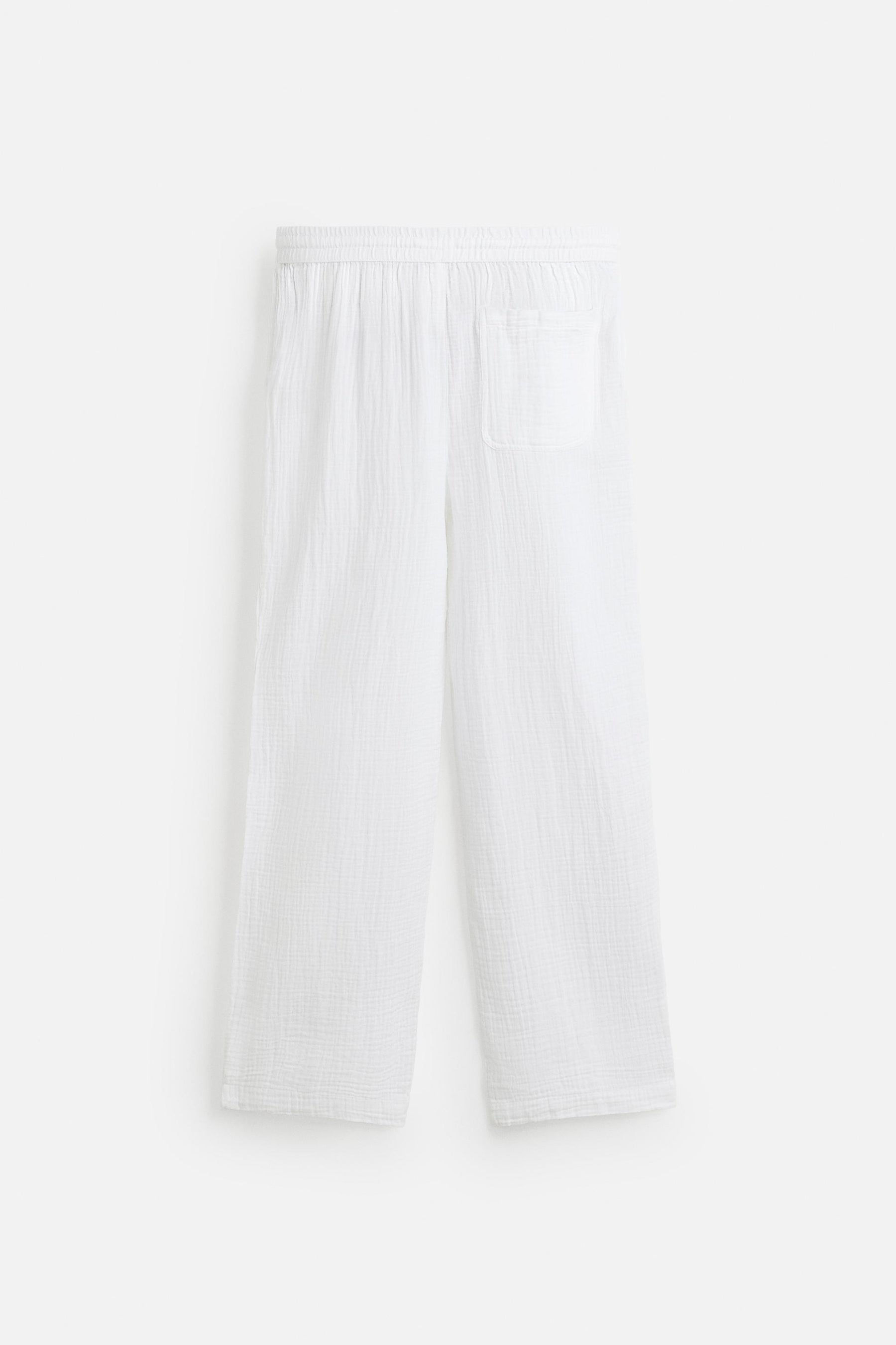 CRINKLED-EFFECT TROUSERS - Image 8