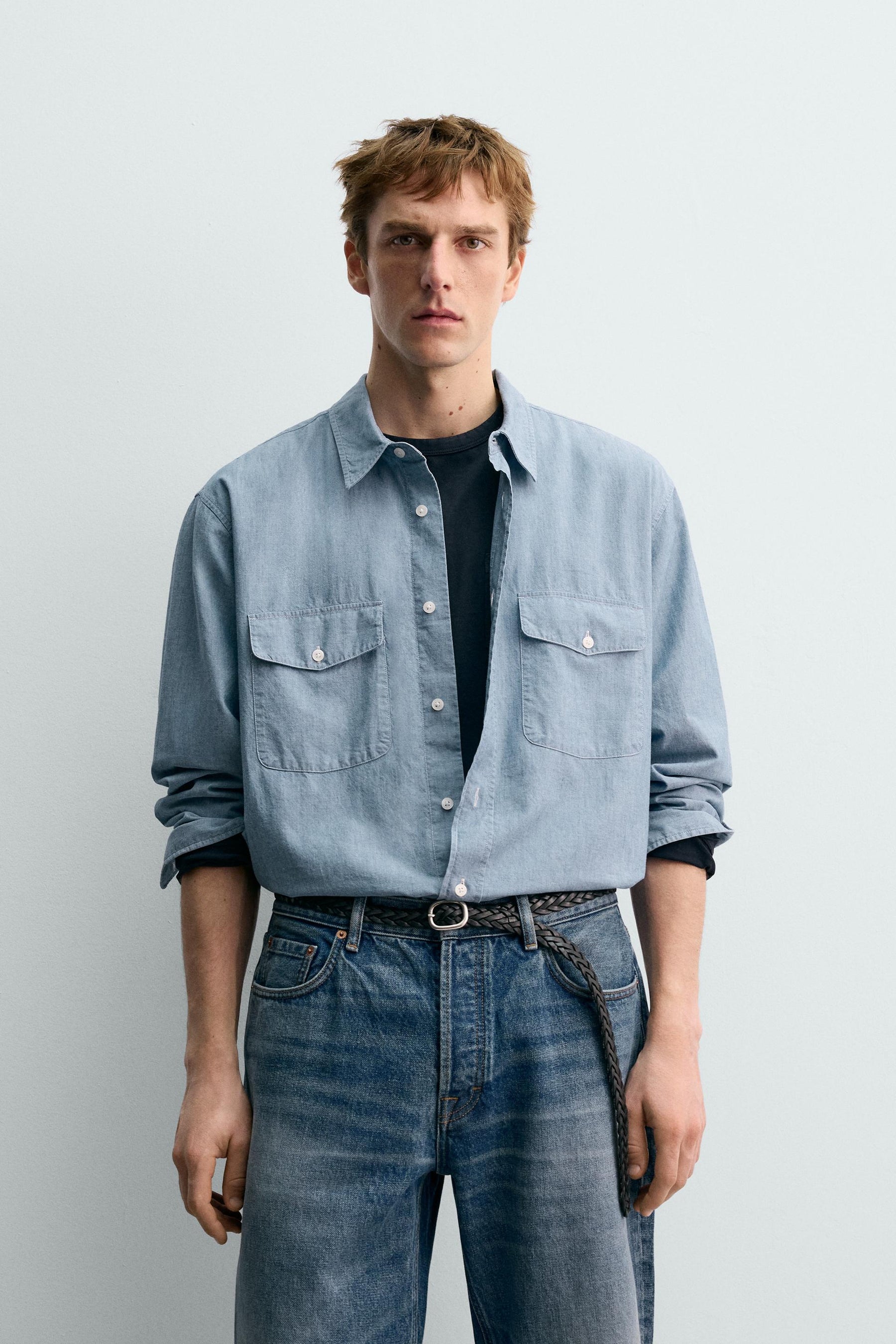 CHAMBRAY DENIM SHIRT AARON LEVINE X - Image 2