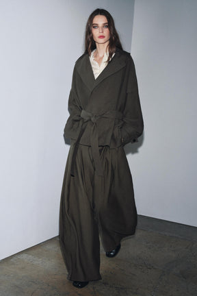 Belted flowing jacket