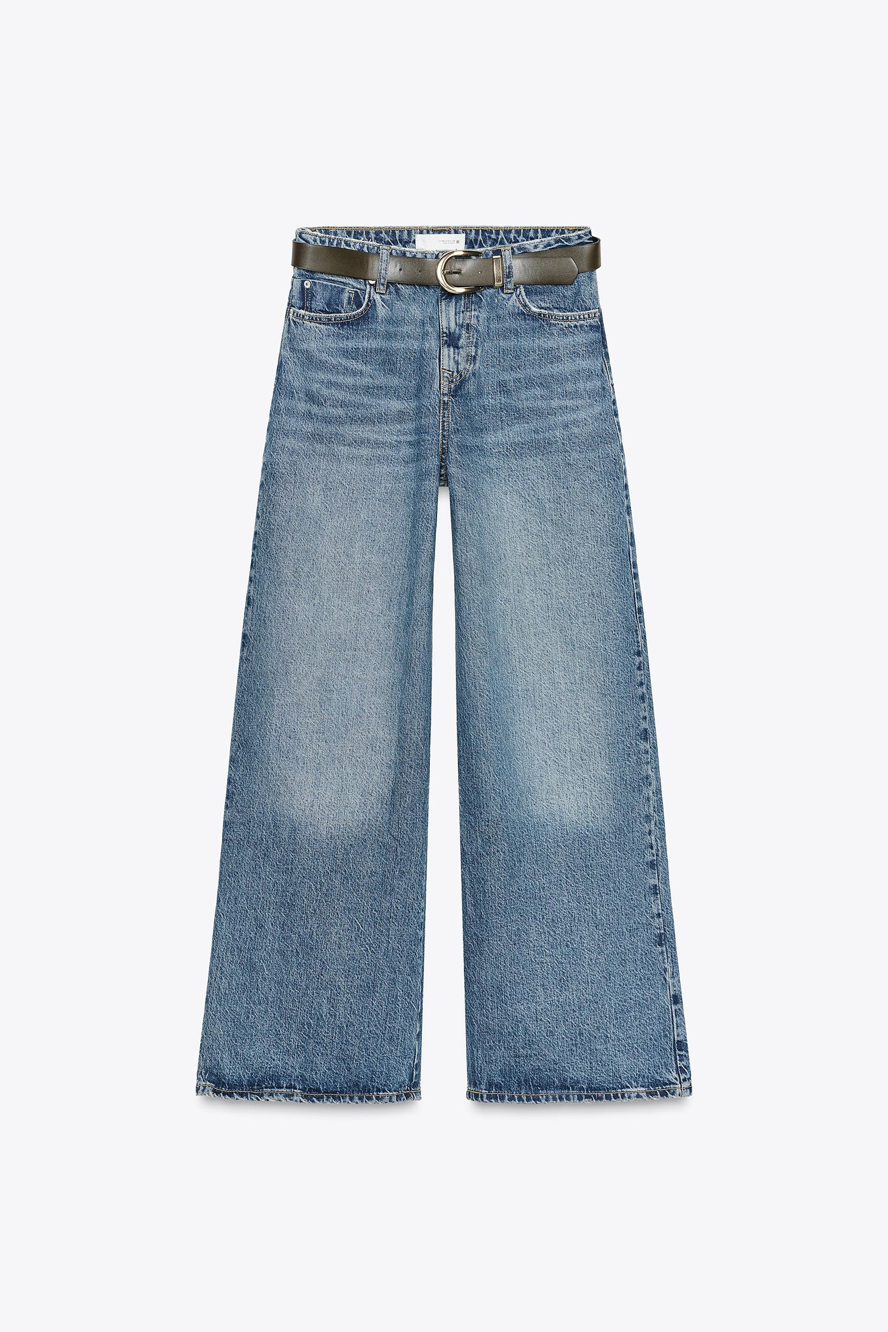 Wide-Leg High-Waist Jeans