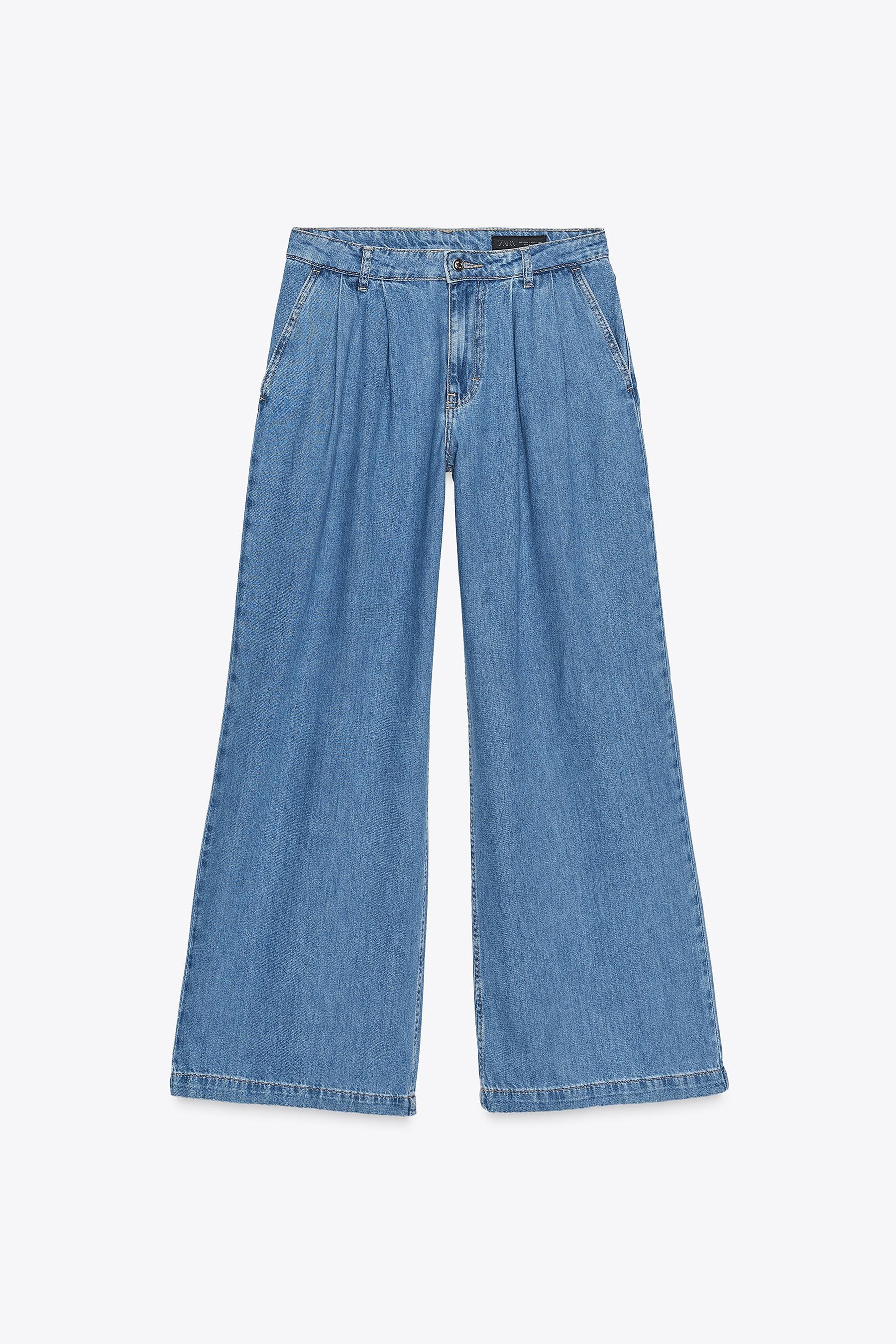 Mid-Waist Wide-Leg Jeans