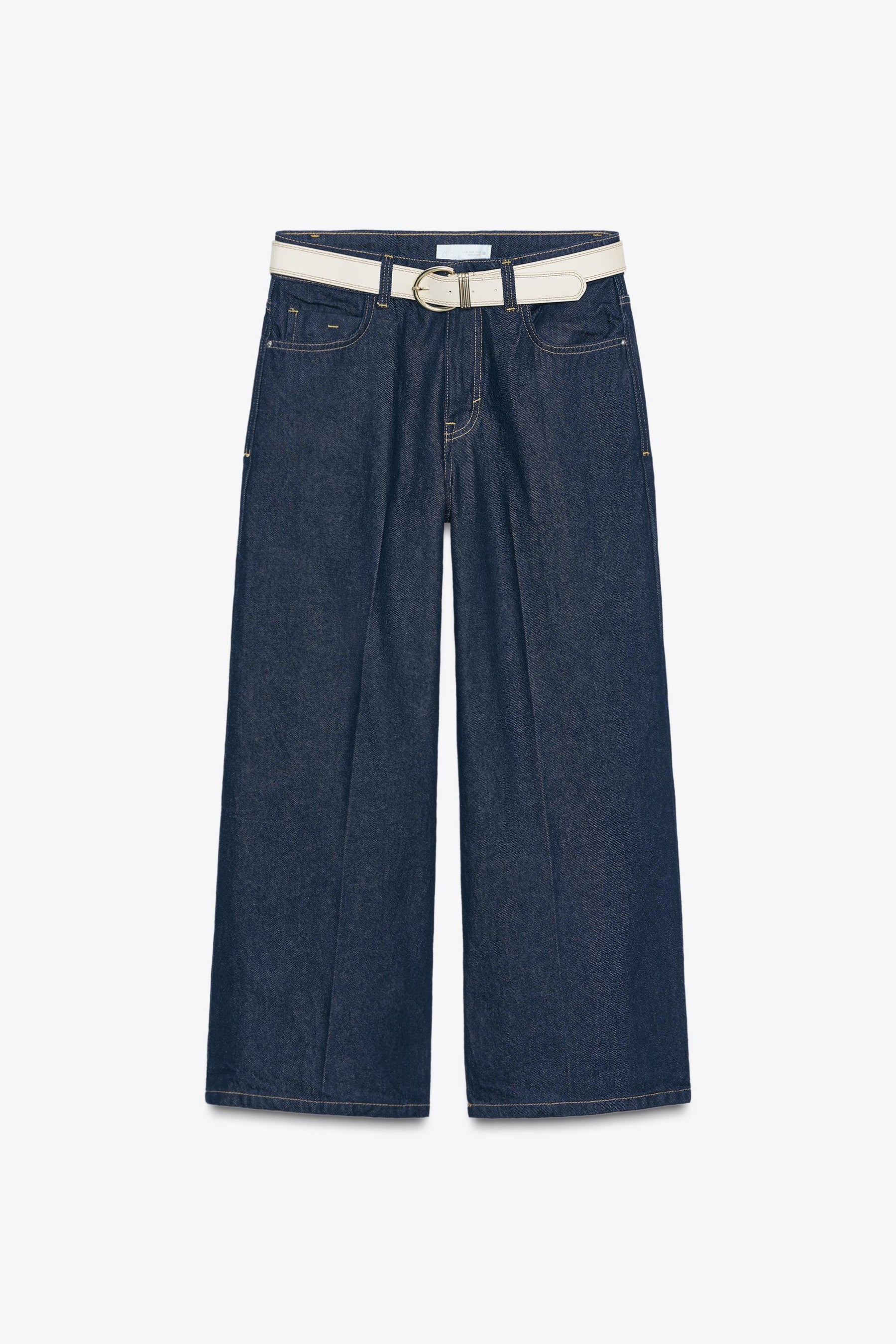 Jeans with Pressed Crease