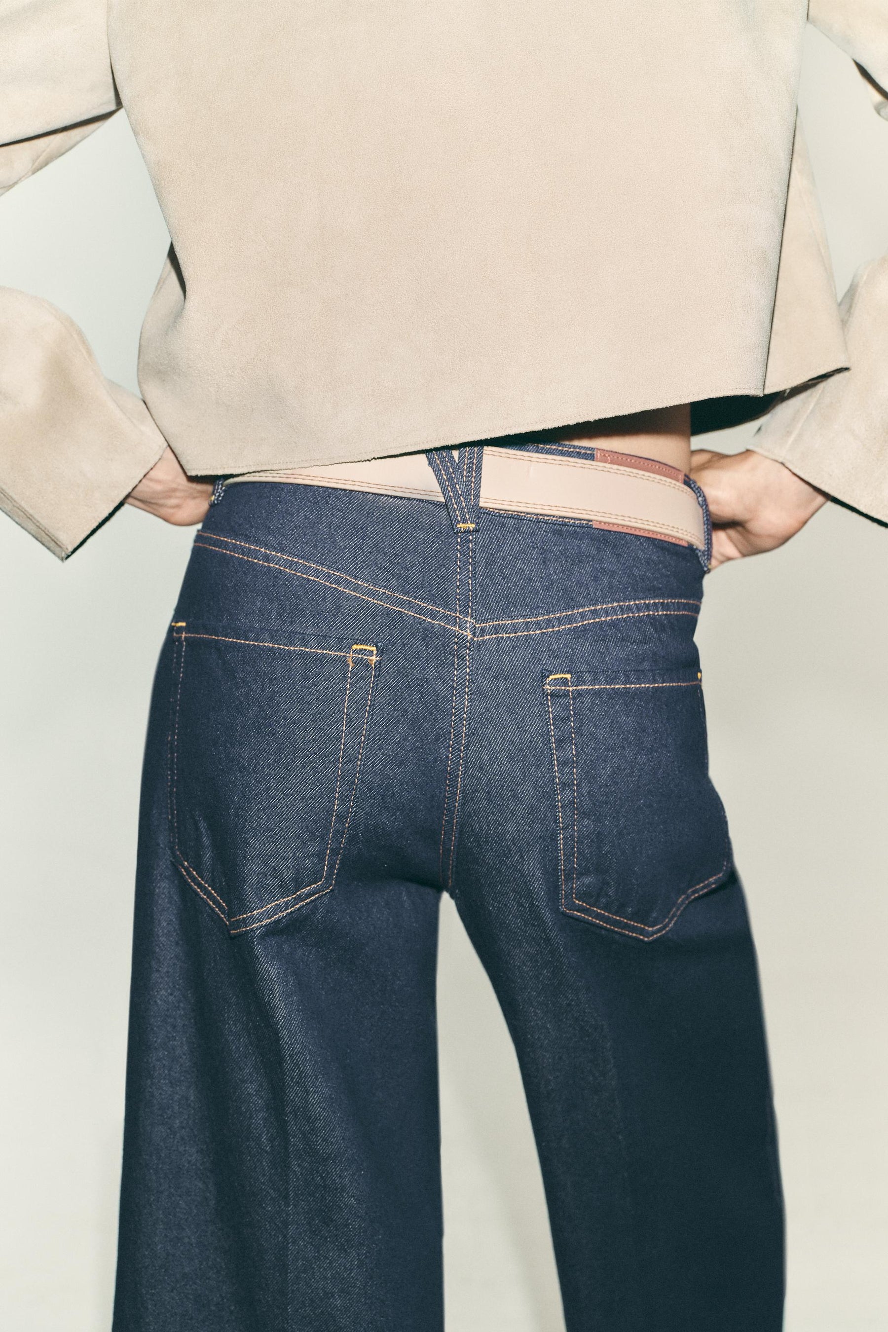Jeans with Pressed Crease