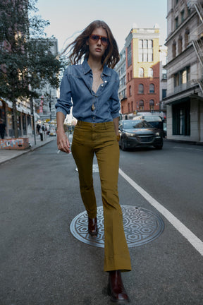 High-Waist Jeans with Pockets