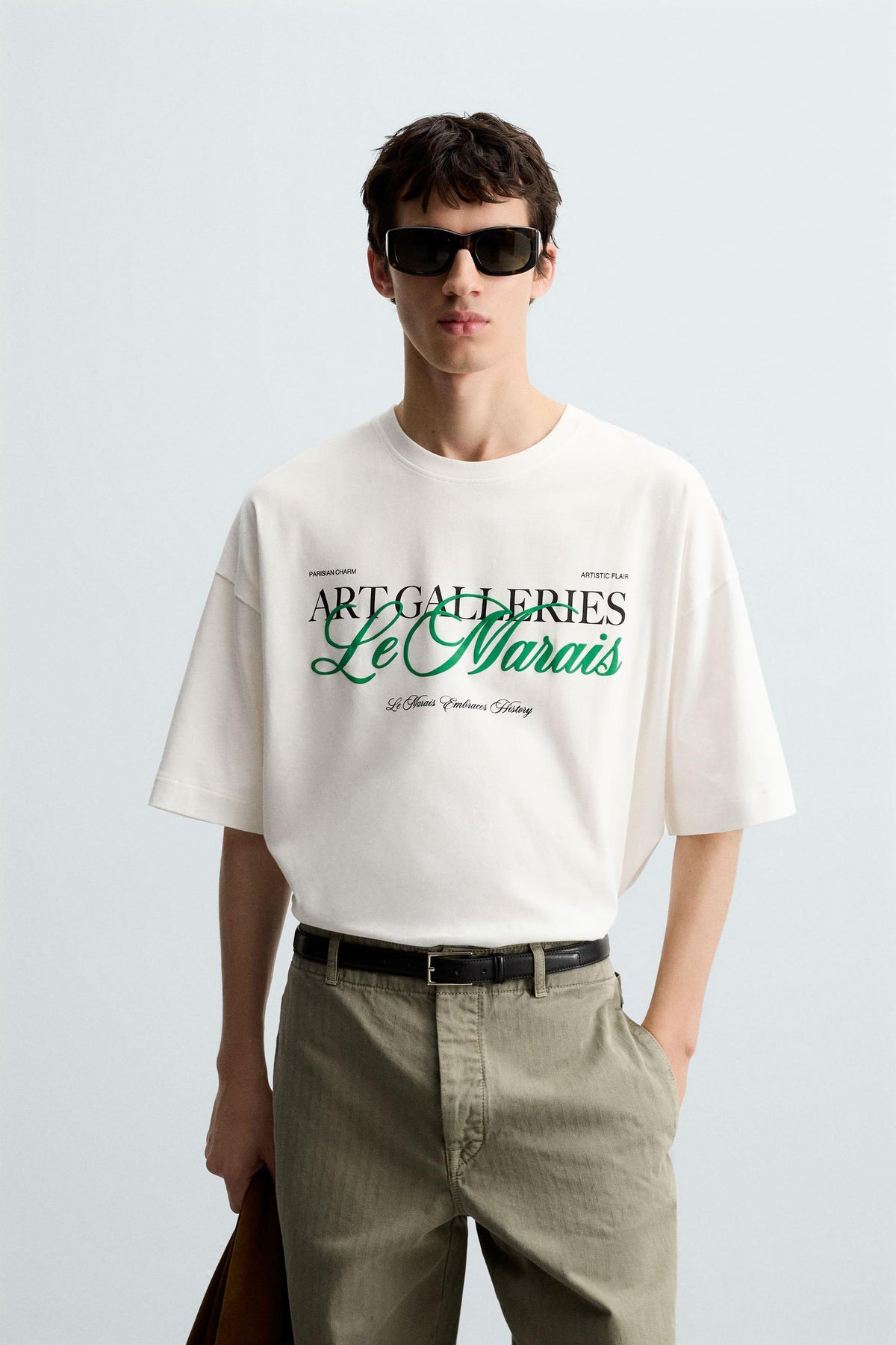 OVERSIZED SLOGAN T-SHIRT - Image 2