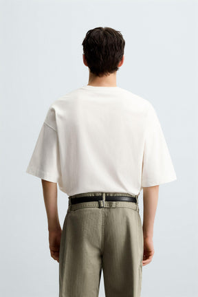 OVERSIZED SLOGAN T-SHIRT - Image 3