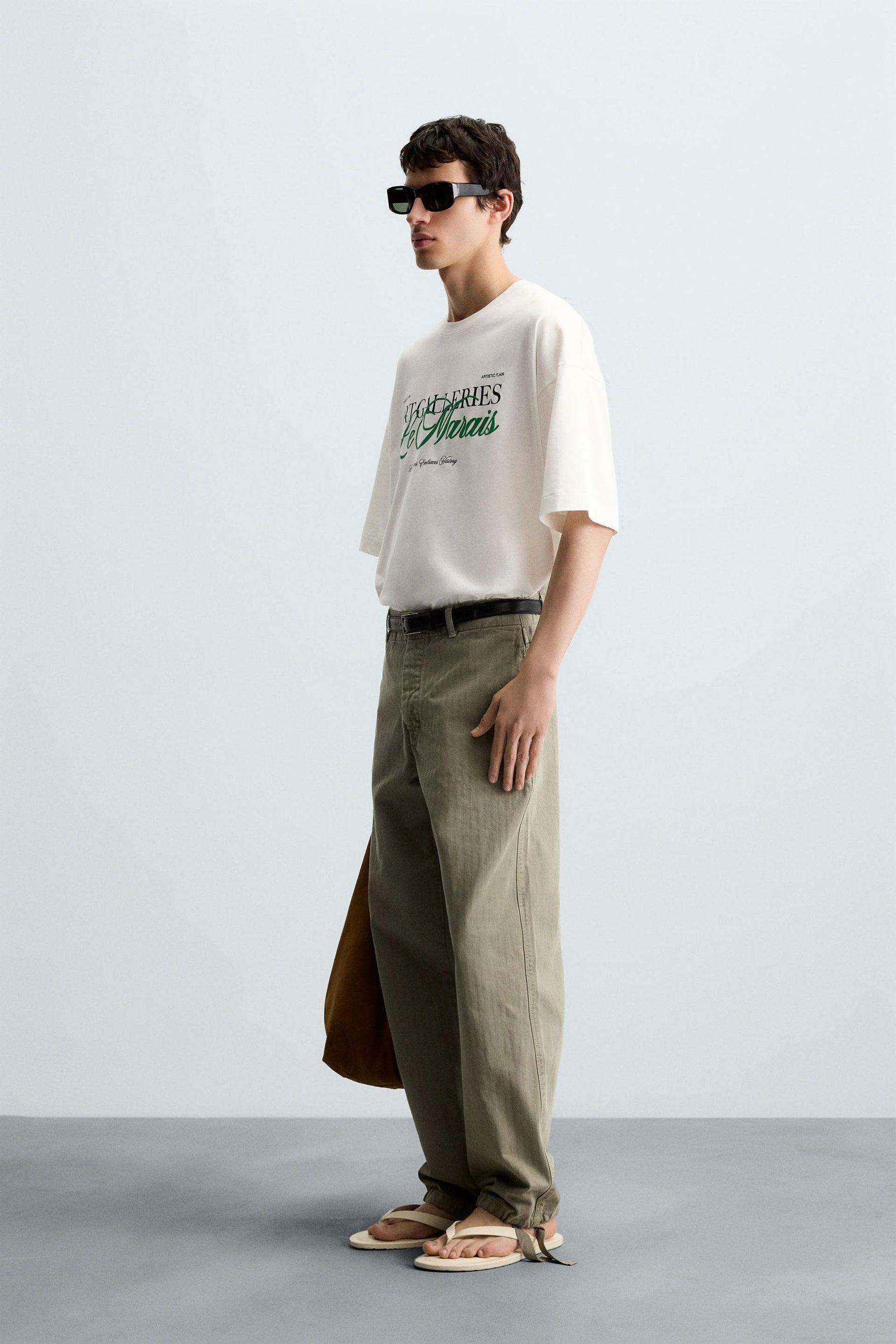 OVERSIZED SLOGAN T-SHIRT - Image 4