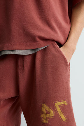 VARSITY OPEN-WEAVE TEXTURED BERMUDA SHORTS - Image 5