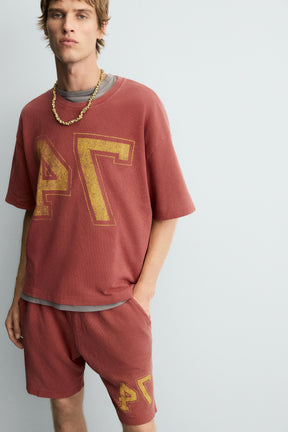 VARSITY OPEN-WEAVE TEXTURED BERMUDA SHORTS - Image 6