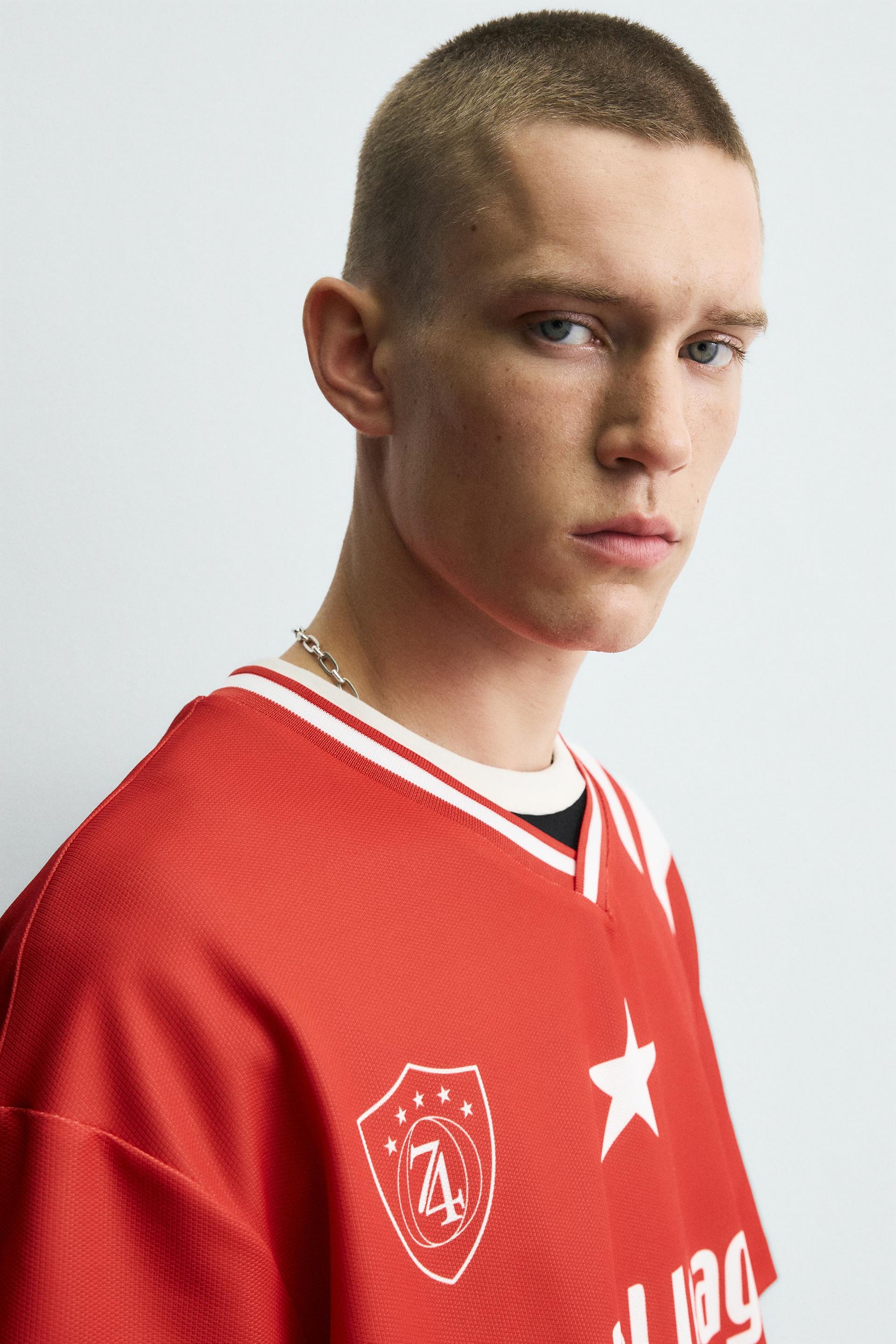 RETRO FOOTBALL PRINT T-SHIRT - Image 7