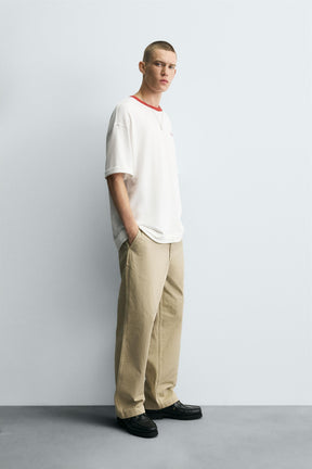 CONTRAST COLLAR T-SHIRT - Image 4