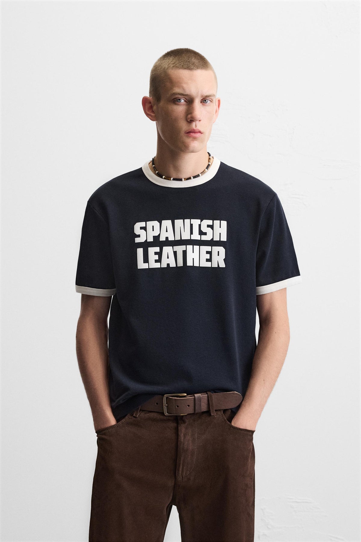 GUITARRICADELAFUENTE RIBBED SLOGAN T-SHIRT - Image 2