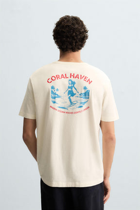 CONTRAST GRAPHIC T-SHIRT - Image 3