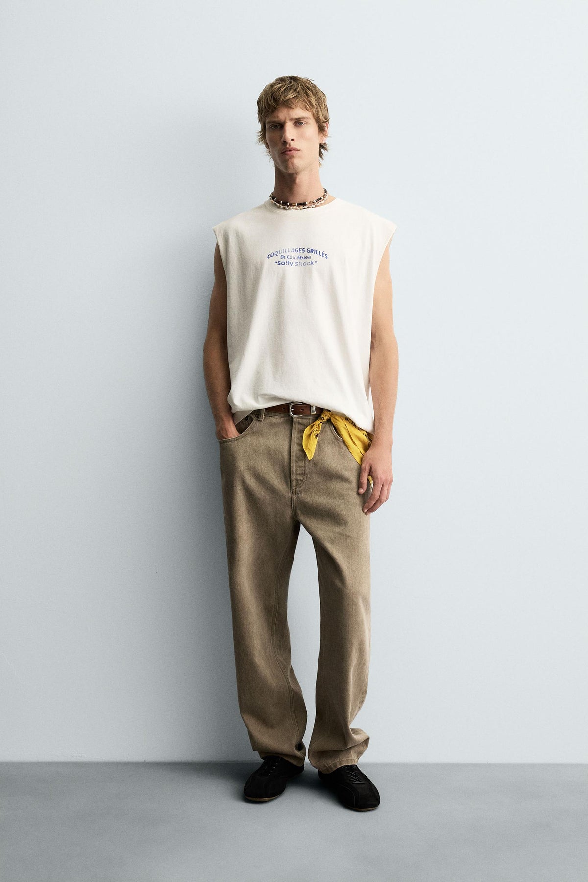 WASHED PRINT TANK TOP - Image 1