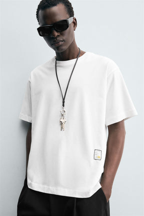 CONTRAST PATCH T-SHIRT - Image 5