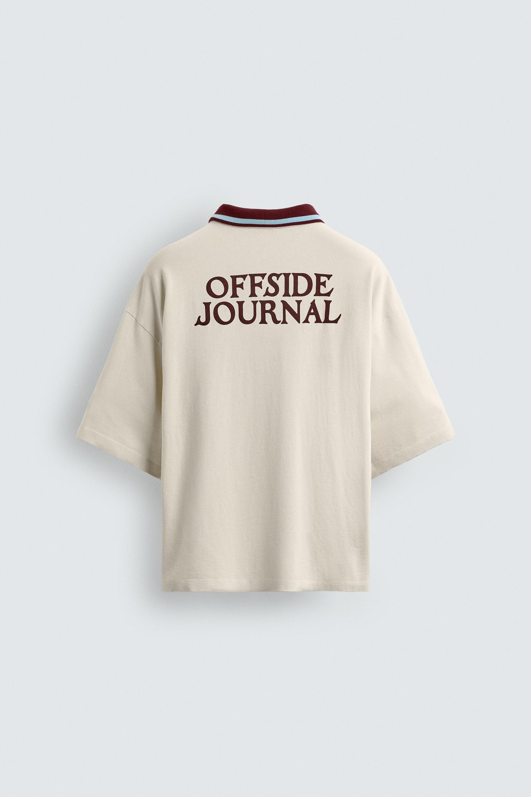 RETRO FOOTBALL PRINT POLO SHIRT - Image 7