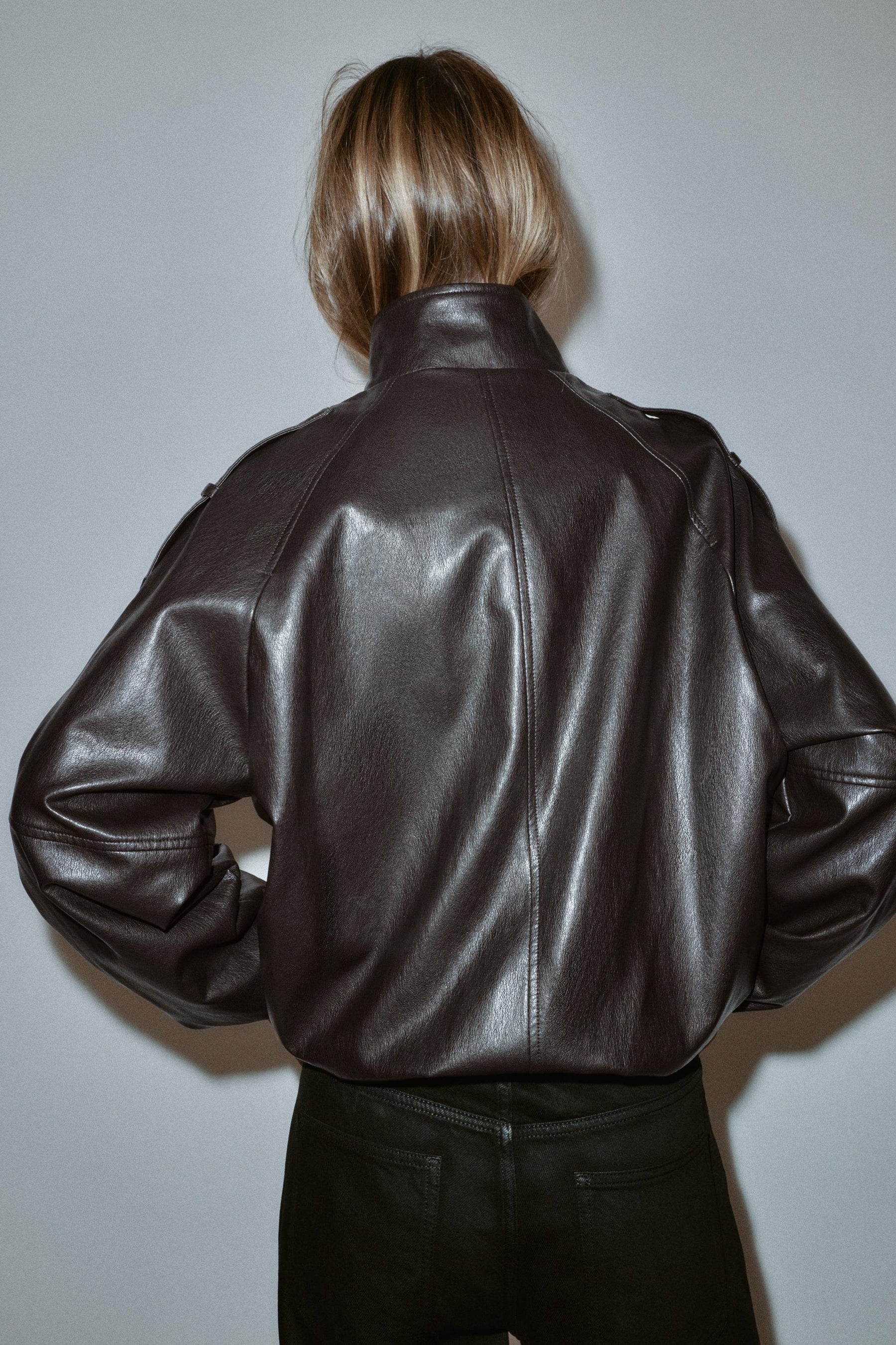 FAUX LEATHER JACKET