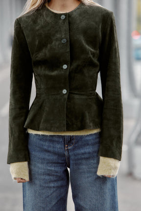 Leather Jacket with Evase