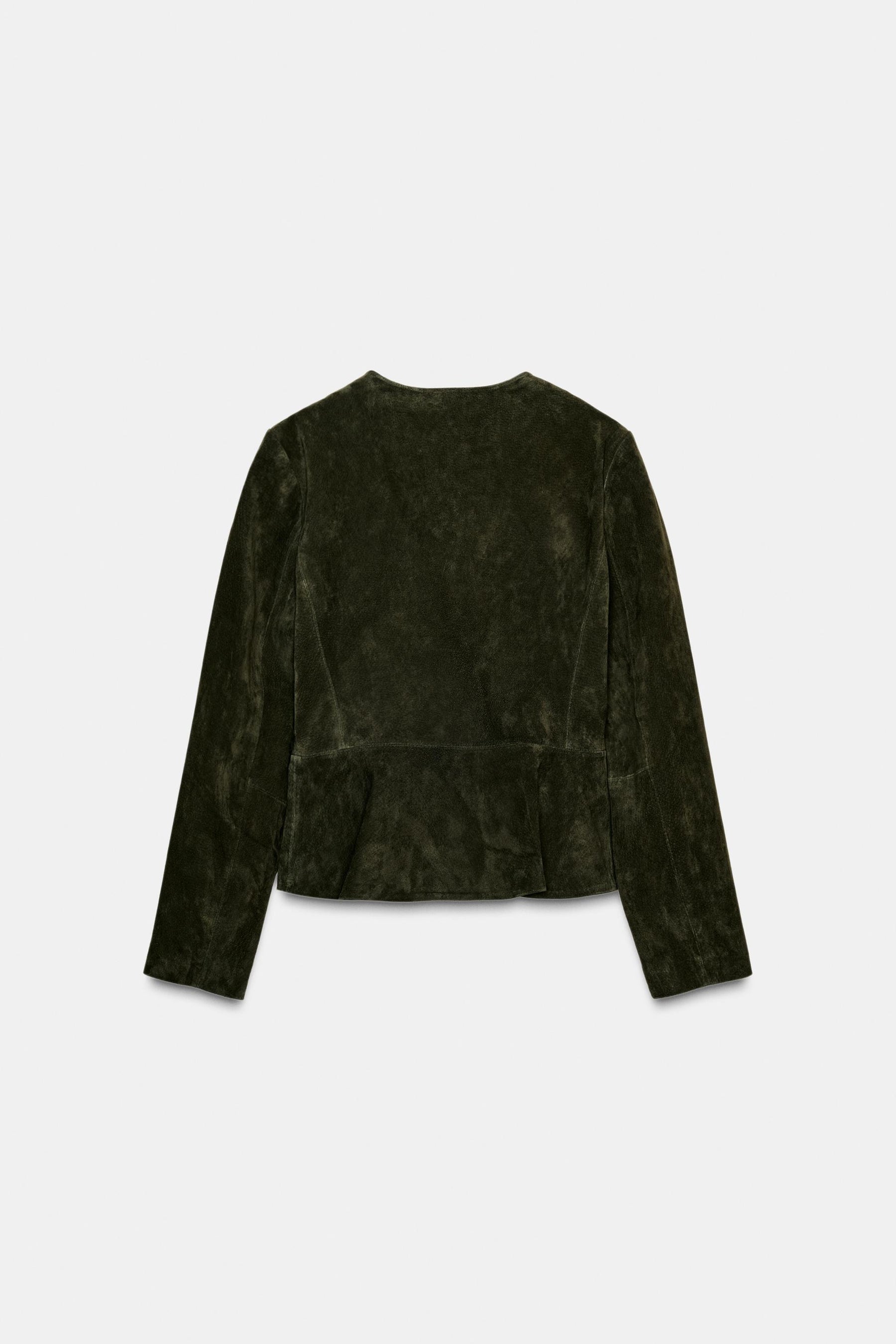 Leather Jacket with Evase