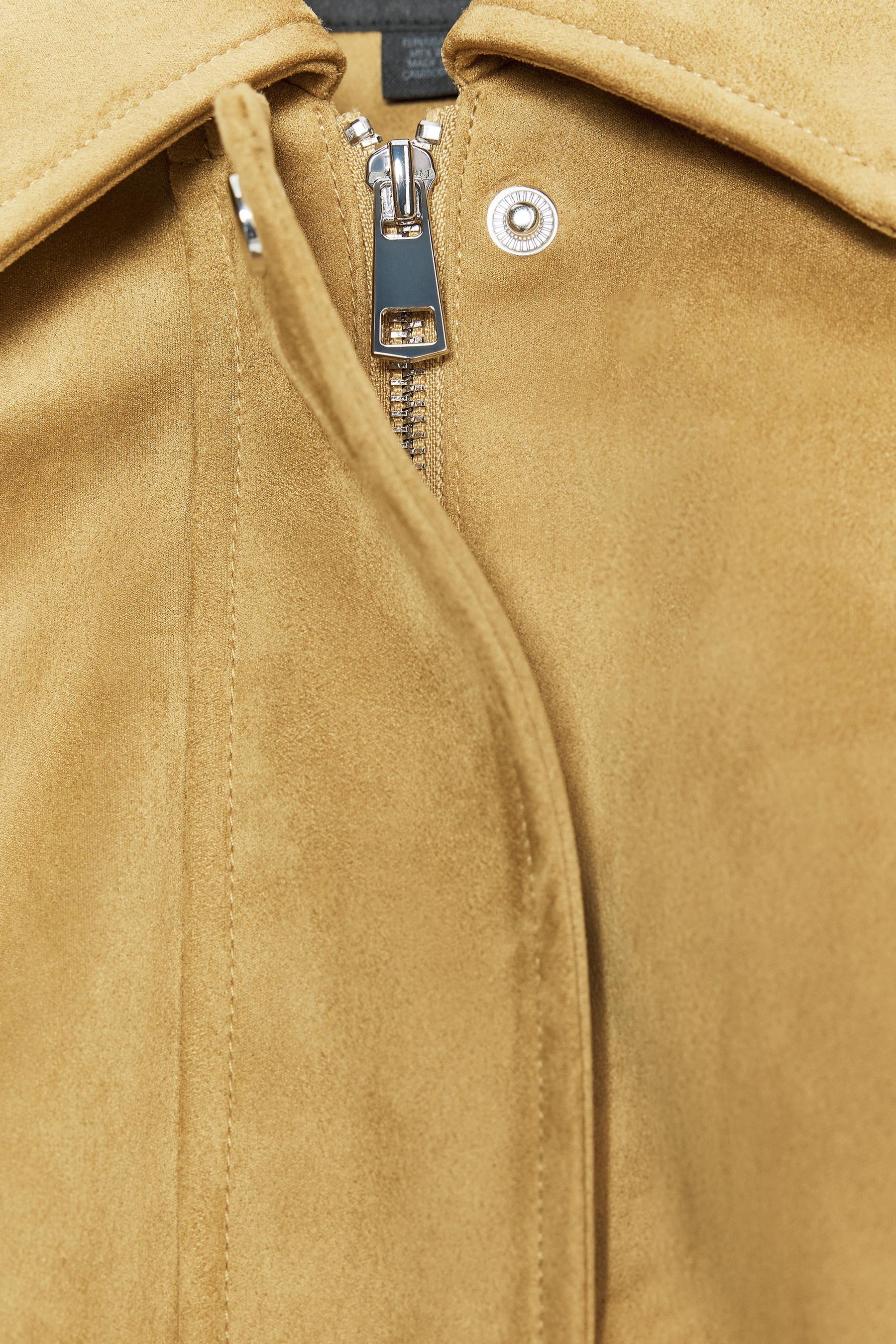 FAUX SUEDE BOMBER JACKET - Image 8