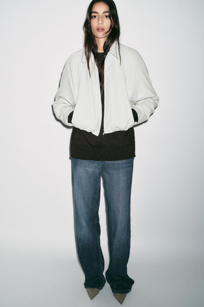 FAUX LEATHER BOMBER JACKET - Image 6