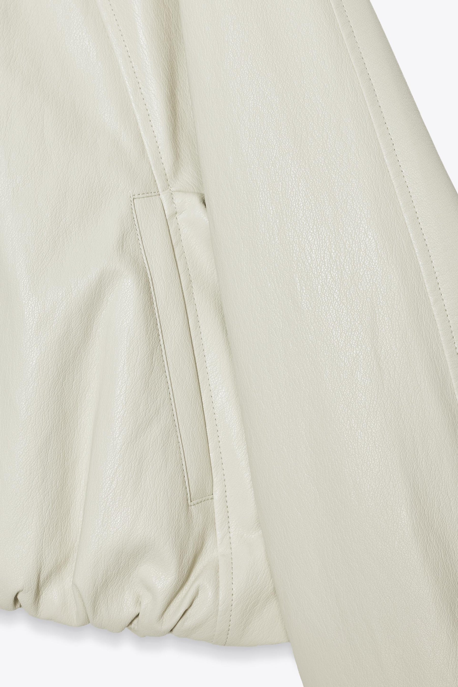 FAUX LEATHER BOMBER JACKET - Image 9