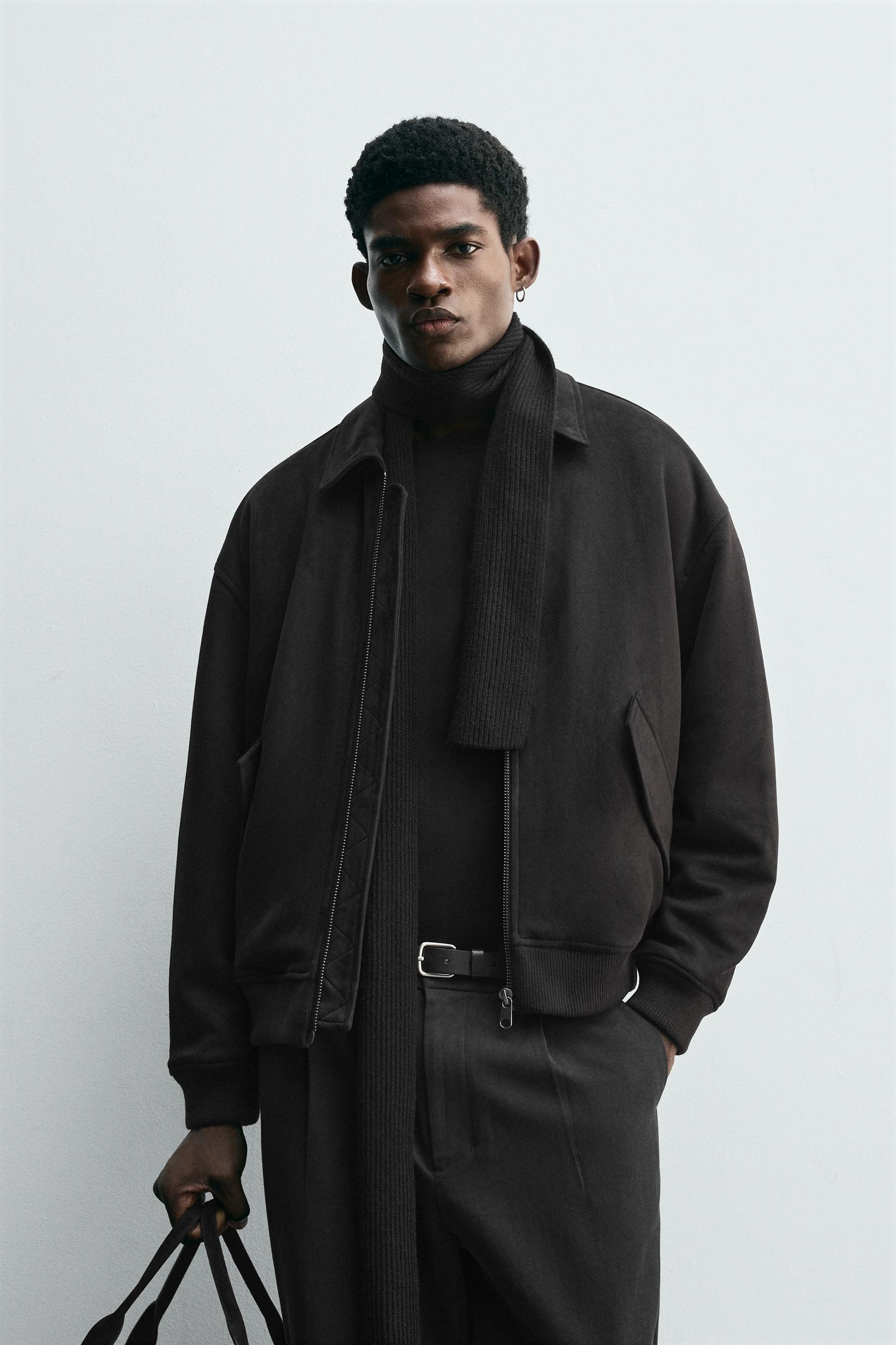 FAUX SUEDE QUILTED JACKET - Image 2