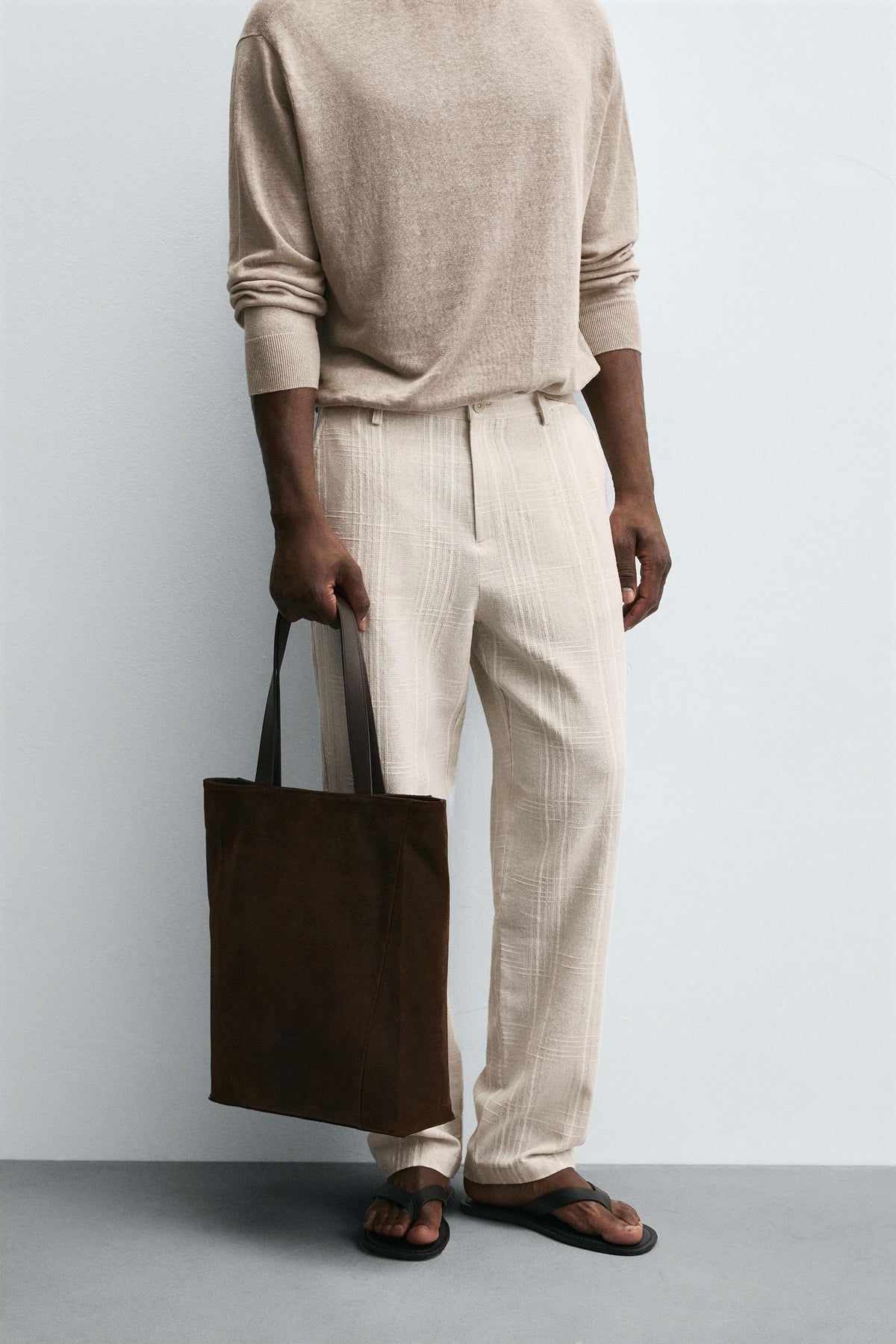 STRIPED REGULAR FIT TROUSERS - Image 2