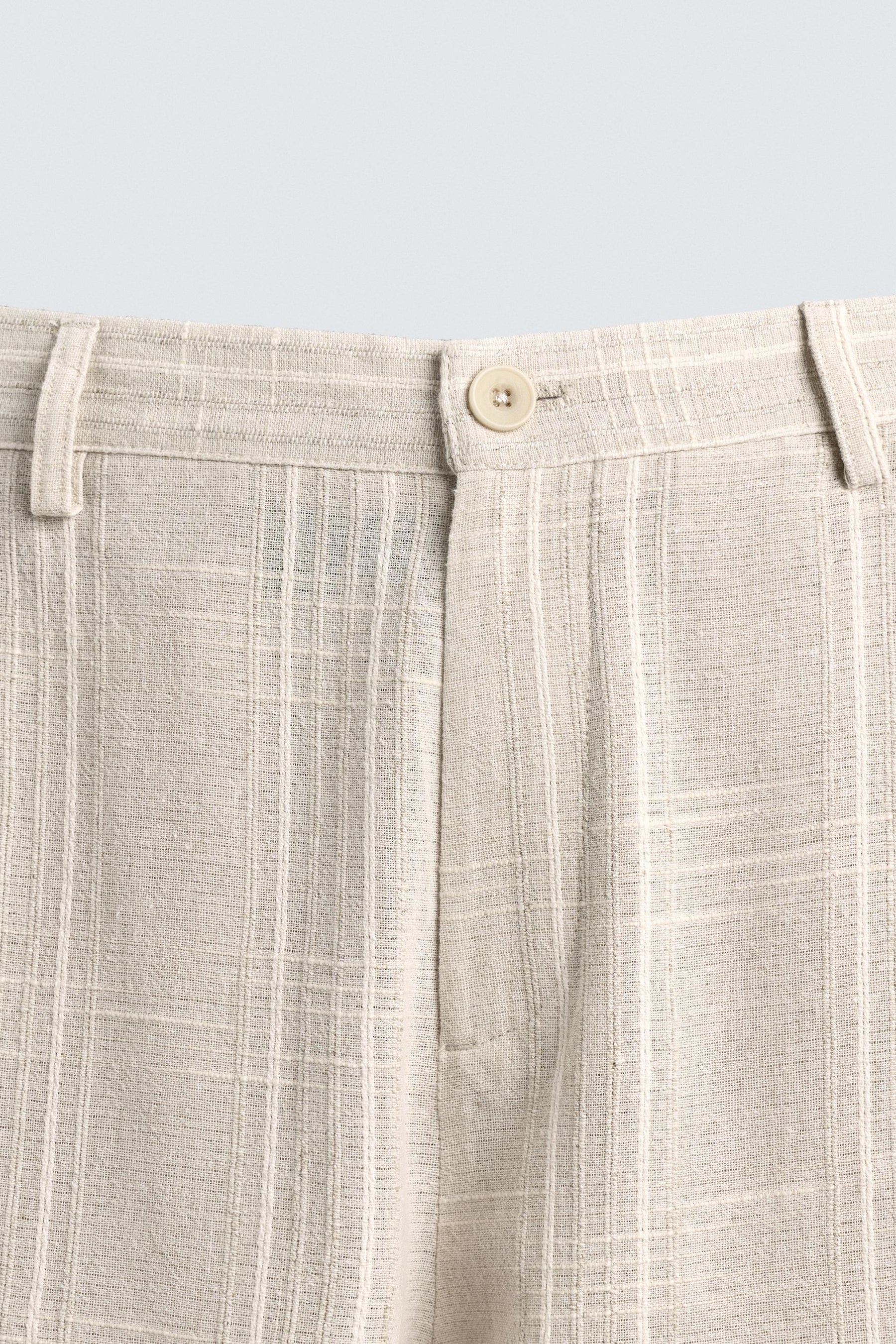 STRIPED REGULAR FIT TROUSERS - Image 8