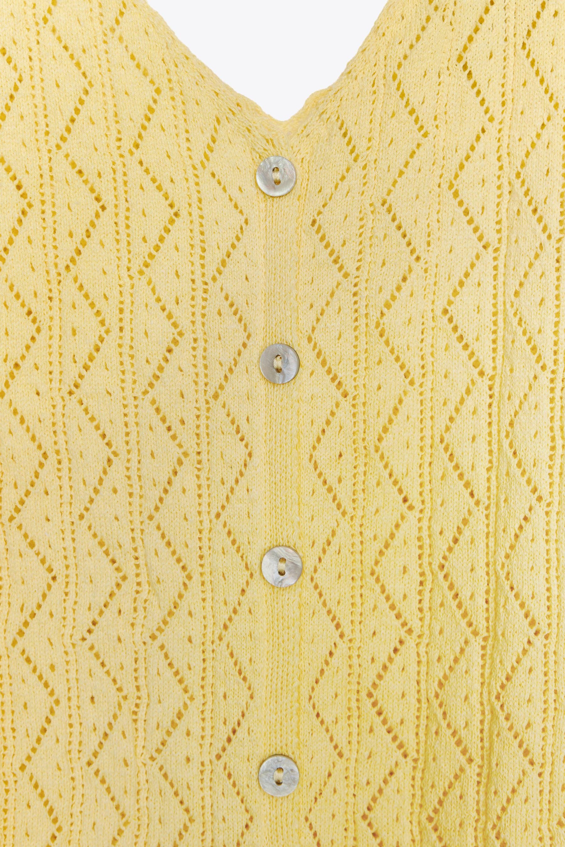 POINTELLE KNIT TOP WITH FRILLS - Image 7