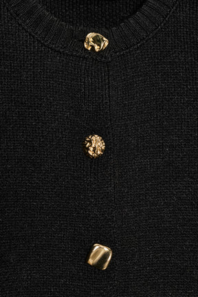 Knit Cardigan with Shoulder