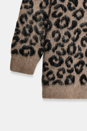 ANIMAL JACQUARD CARDIGAN