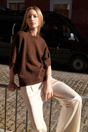 WIDE SLEEVE KNIT JUMPER