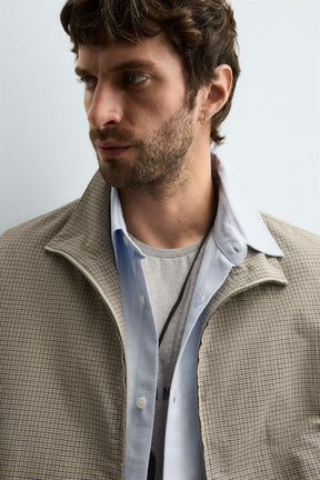 CHECK TEXTURED JACKET - Image 5