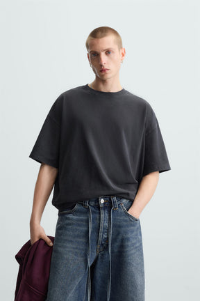 LIGHT WEIGHT WASHED BOXY FIT T-SHIRT - Image 2