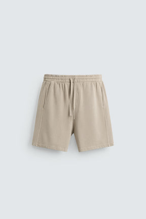 WASHED JOGGER BERMUDA SHORTS - Image 7