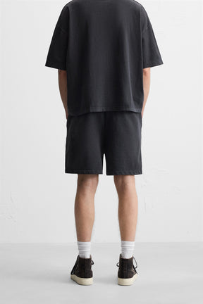 WASHED JOGGER BERMUDA SHORTS - Image 3