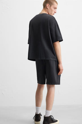 WASHED JOGGER BERMUDA SHORTS - Image 5