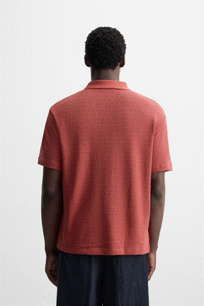 GEOMETRIC JACQUARD POLO SHIRT - Image 3
