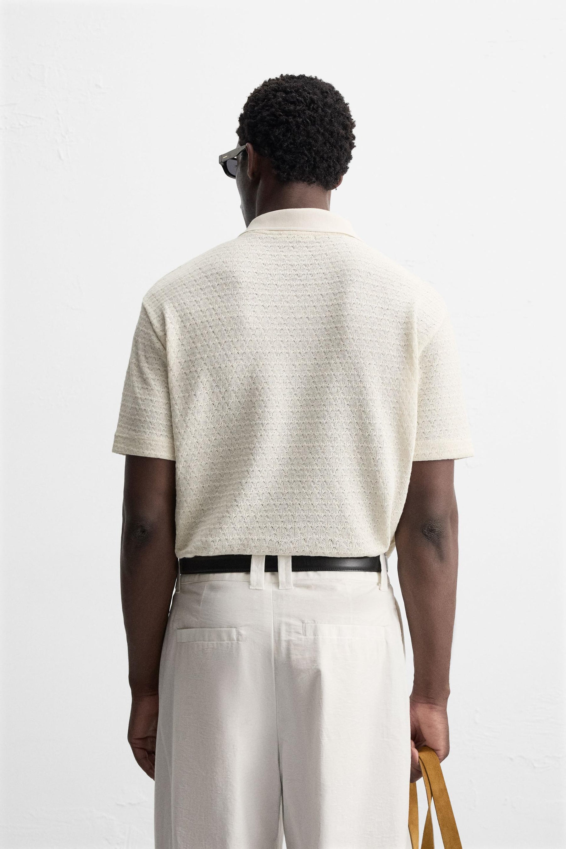 GEOMETRIC JACQUARD POLO SHIRT - Image 3
