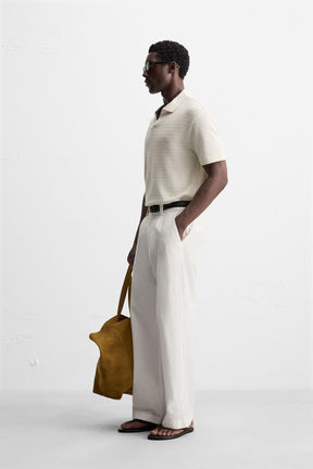 GEOMETRIC JACQUARD POLO SHIRT - Image 4