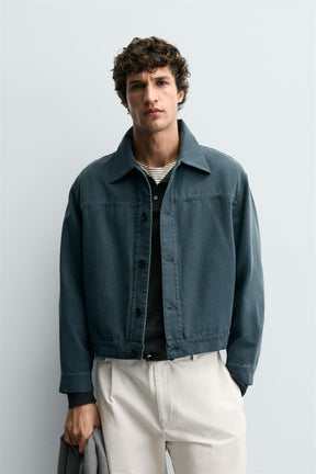 WASHED CROPPED FIT JACKET - Image 2