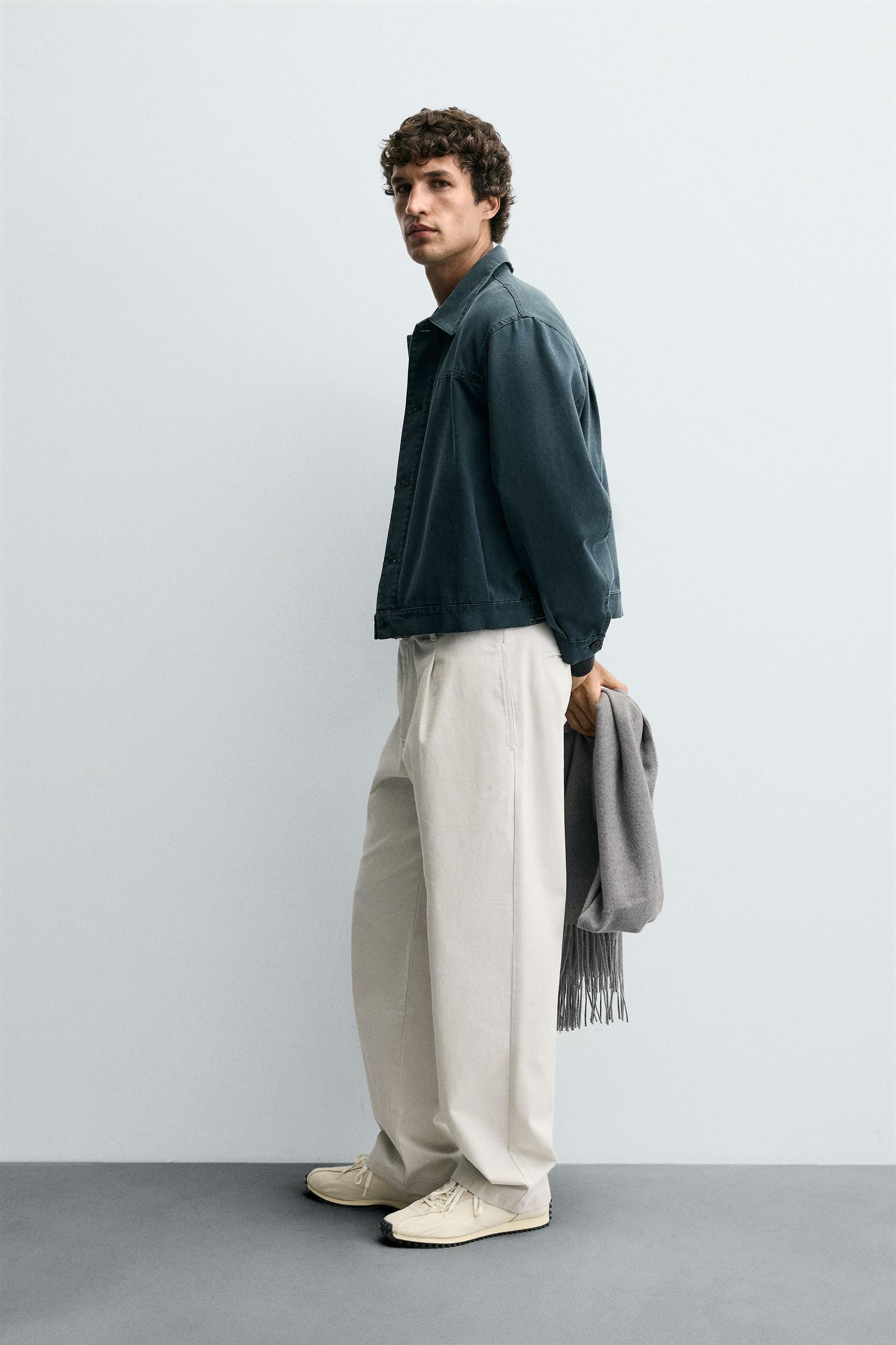 WASHED CROPPED FIT JACKET - Image 4